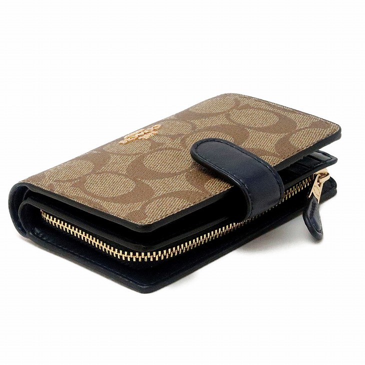 COACH コーチ 財布 長財布 新作 新品 シグネチャー レザー 二