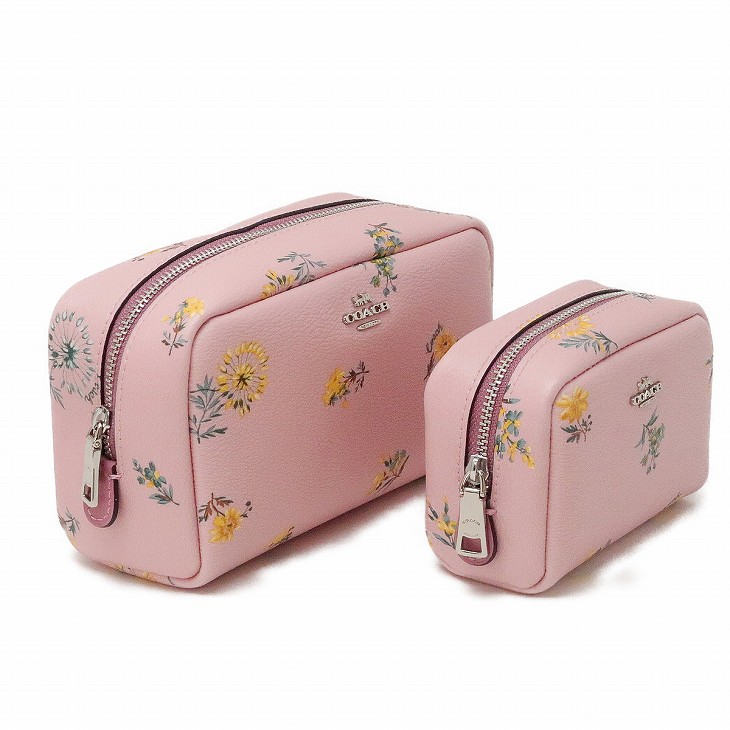 コーチ COACH ポーチ コスメポーチ 限定ギフトセット ピンク 花柄 2516SVOKV