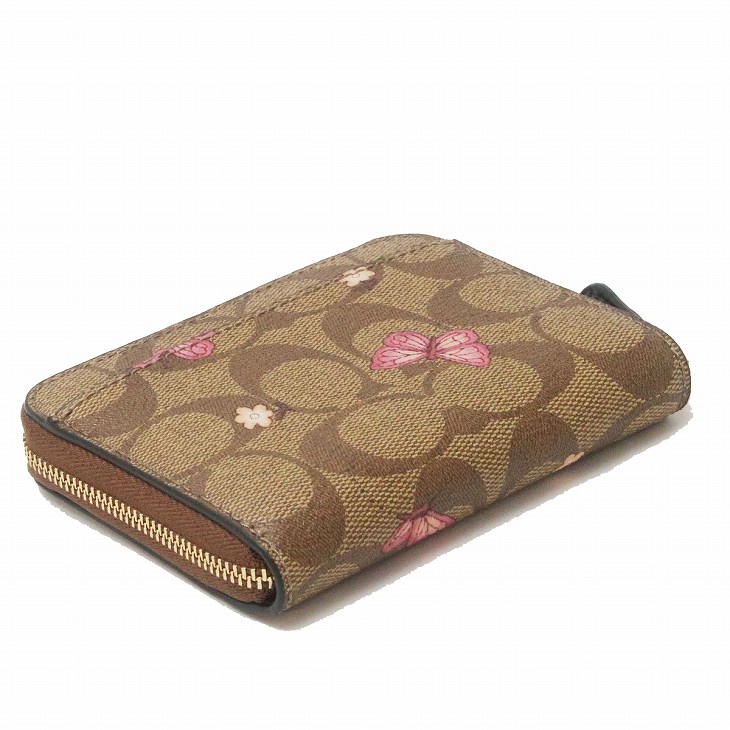 COACH コーチ レディース 花柄 バラ 財布 二つ折り財布