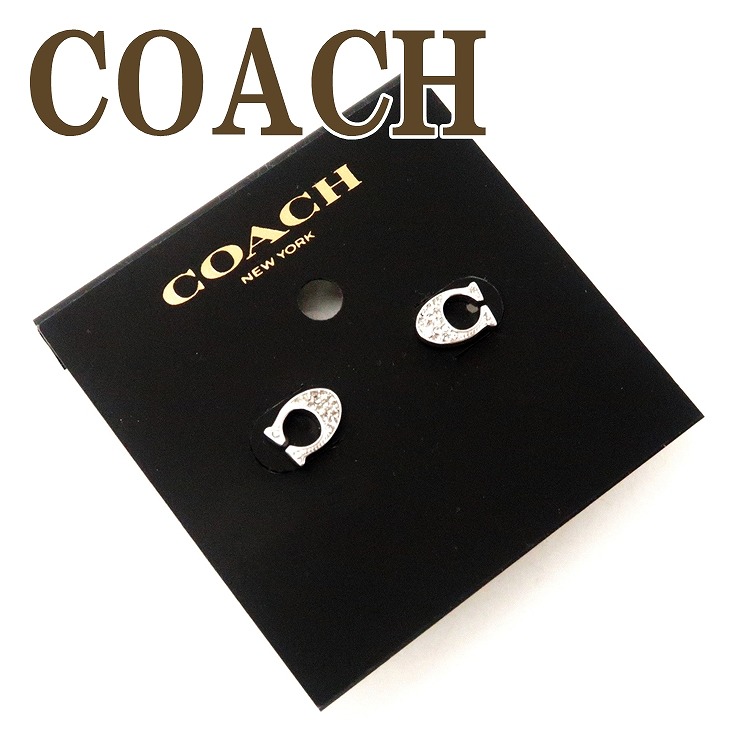 【即発】コーチ COACH ピアス ラインストーン ビジュー Cロゴ 即発】コーチ COACH ピアス ラインストーン ビジュー Cロゴ