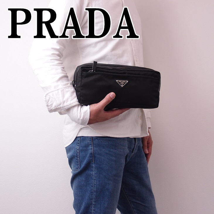 プラダ PRADA メンズ セカンドバッグ クラッチバッグ ポーチ 2NA030 