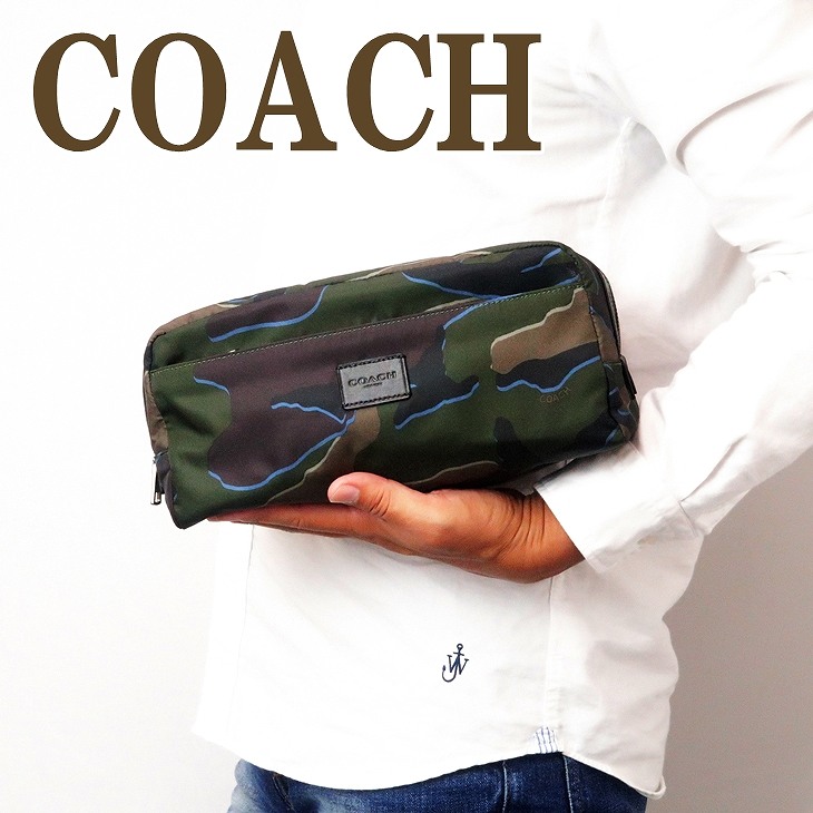 【即発】COACH バッグ セカンド クラッチ ポーチ 迷彩 カモフラ コーチ COACH バッグ メンズ セカンドバッグ クラッチバッグ