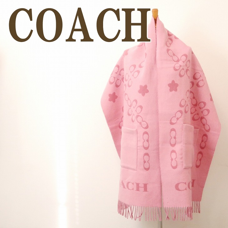 COACH コーチ マフラー レディース 花 フローラル ウール