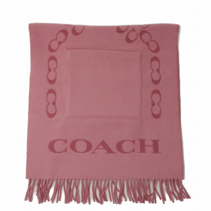 COACH コーチ　大判ストール　ピンク COACH コーチ ストール レディース スカーフ 大判 シグネチャー