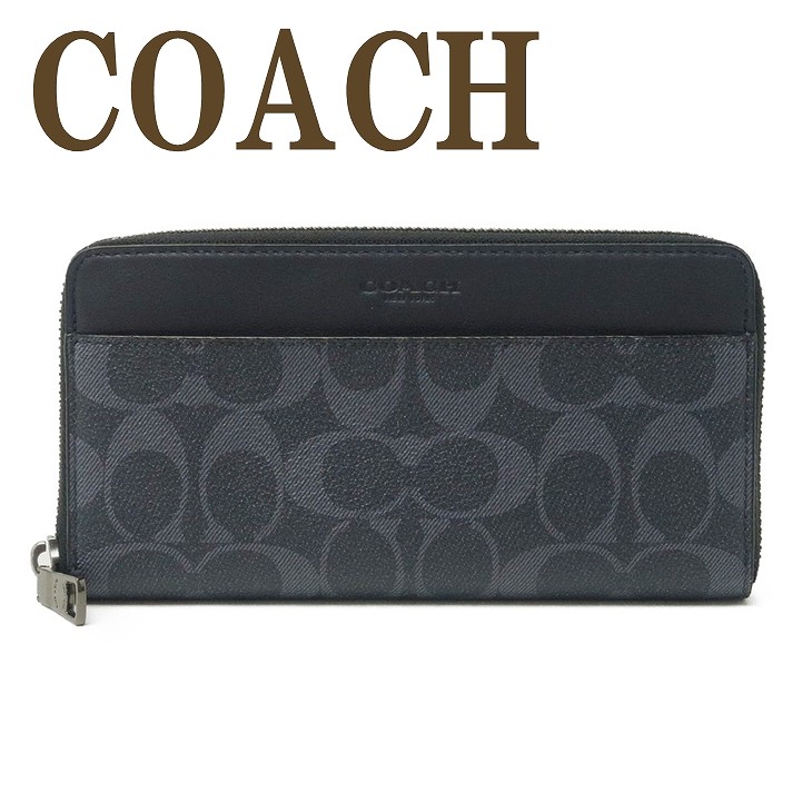 COACH 【並行輸入品】コーチ 財布 メンズ 長財布 ラウンド