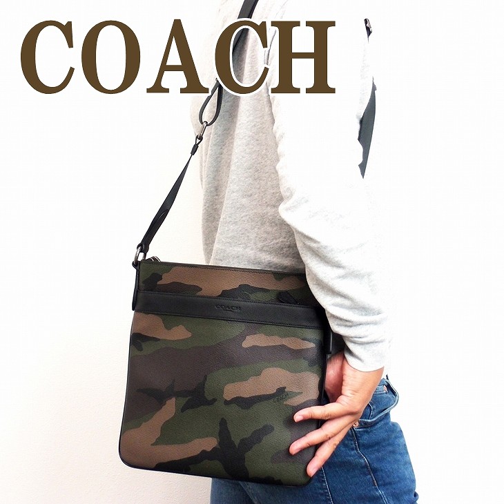 coach メンズ 迷彩 ショルダーバッグ-