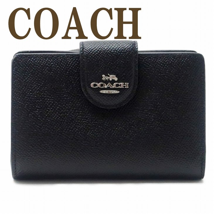 COACH コーチ 財布 二つ折り財布 レディース レザー ロゴ