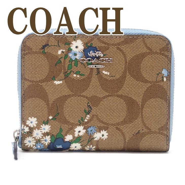 コーチ 財布 COACH 二つ折り 財布 レディース 花柄 シグネチャー