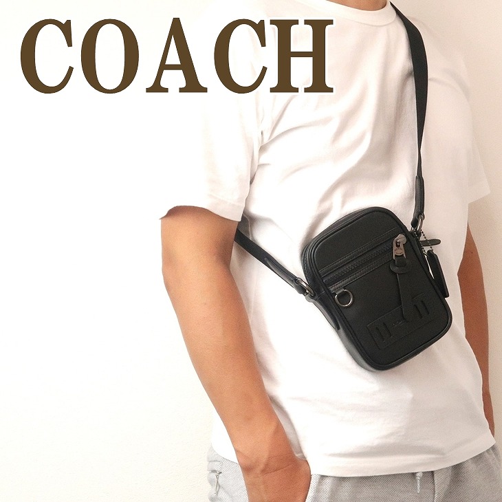 コーチ COACH バッグ メンズ ショルダーバッグ メッセンジャーバッグ 斜めがけ レザー 72963QBBK