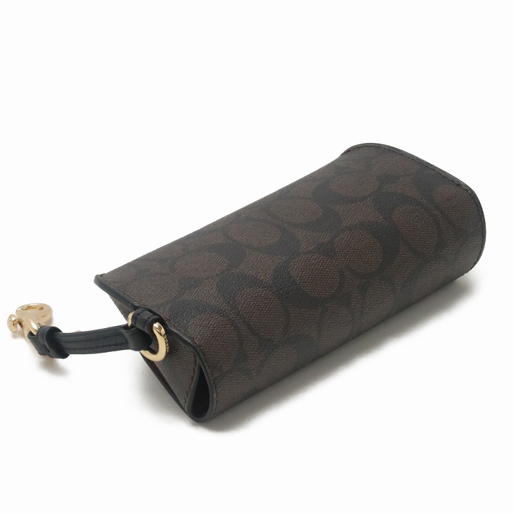 美品　coach コーチ　サングラスケース　シグネチャー柄　黒　BLACK COACH（コーチ） 【並行輸入品】コーチ サングラスケース メンズ