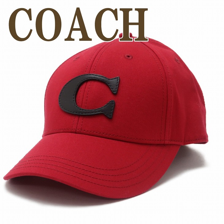 新品 タグ付COACH コーチ チェリー ベースボール キャップ ブラック 75703red.jpg