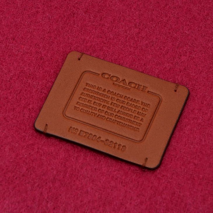 匿名配送★COACH コーチ　イタリア製　ウール　薄手　大判ストール　ピンク コーチ COACH マフラー レディース ストール 大判 オーバー