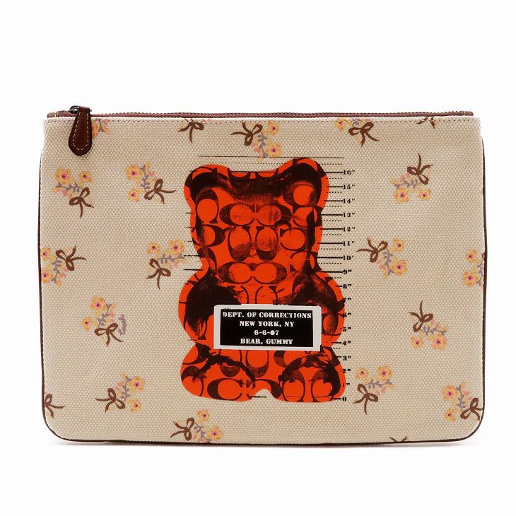 コーチ　coach クラッチバッグ　ヴァンダルガミー　くま　ベア COACH×Vandal Gummy セカンドバッグ ハンドバッグ クマデザイン