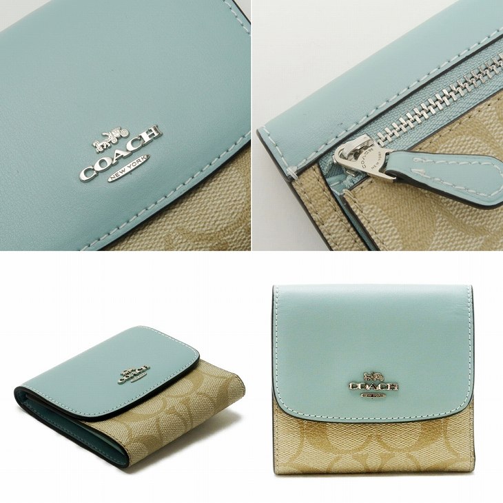 COACH コーチ 財布 三つ折り レディース レザー 87589SVOUP