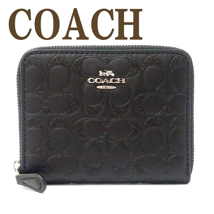 コーチ COACH 財布 レディース 二つ折り財布 シグネチャー 型押し