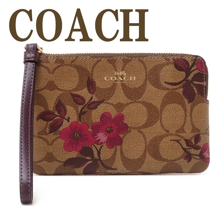 【希少】COACH レザー アクセサリーポーチ クラッチバッグ ソーホー 花柄 COACH（コーチ） 【並行輸入品】コーチ ポーチ クラッチバッグ ハンド