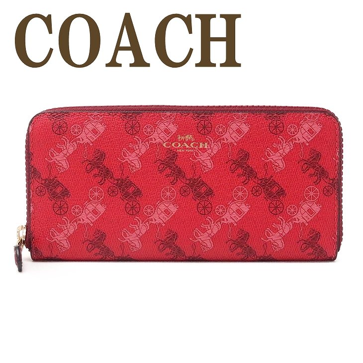 長財布 COACHラウンドファスナー ホース＆キャリッジ 馬車柄 新品未使用品 COACH コーチ 財布 レディース 長財布 ラウンドファスナー