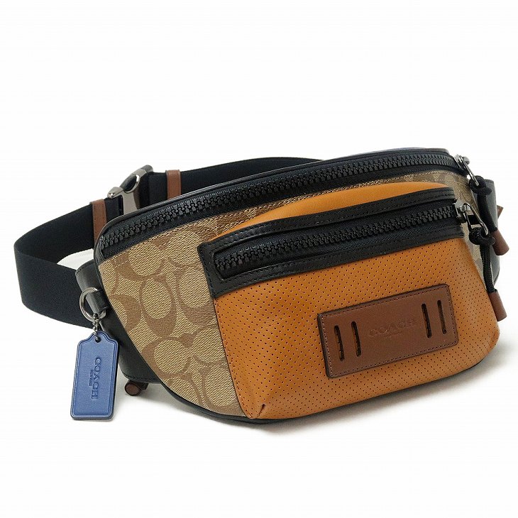 COACH シグネチャー ウエストバッグ ボディバッグ レザー 茶色 Brandol / COACH コーチ ボディバッグ シグネチャー ウェスト