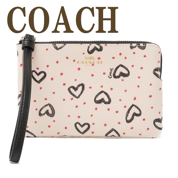 コーチ COACH ポーチ レディース クラッチバッグ ハンドポーチ 財布 iPhone ケース ハート ピンク レザー 91078IMQA2 【ネコポス】 ブランド 人気 COACH（コーチ） 【並行輸入品】コーチ ポーチ レディース クラッチ
