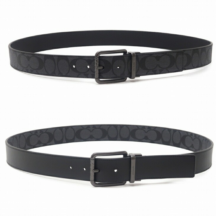 美品♡coachレザーベルト黒 COACH（コーチ） 【並行輸入品】コーチ ベルト メンズ レザー