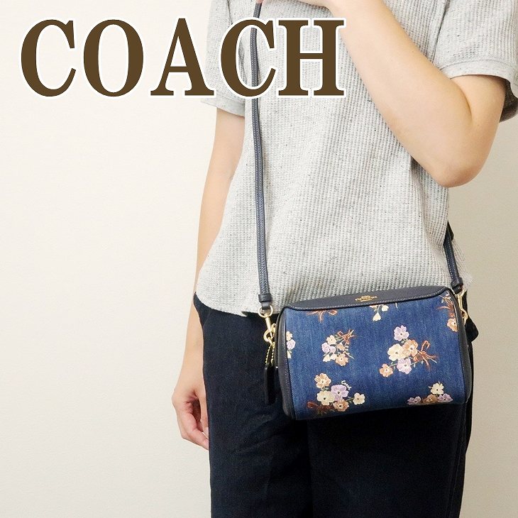 【美品】　コーチ　バッグ　斜めがけ　ハート　ショルダーバッグ　ネイビー　デニム 公式】COACH – コーチ | ハート クロスボディ・キルティング