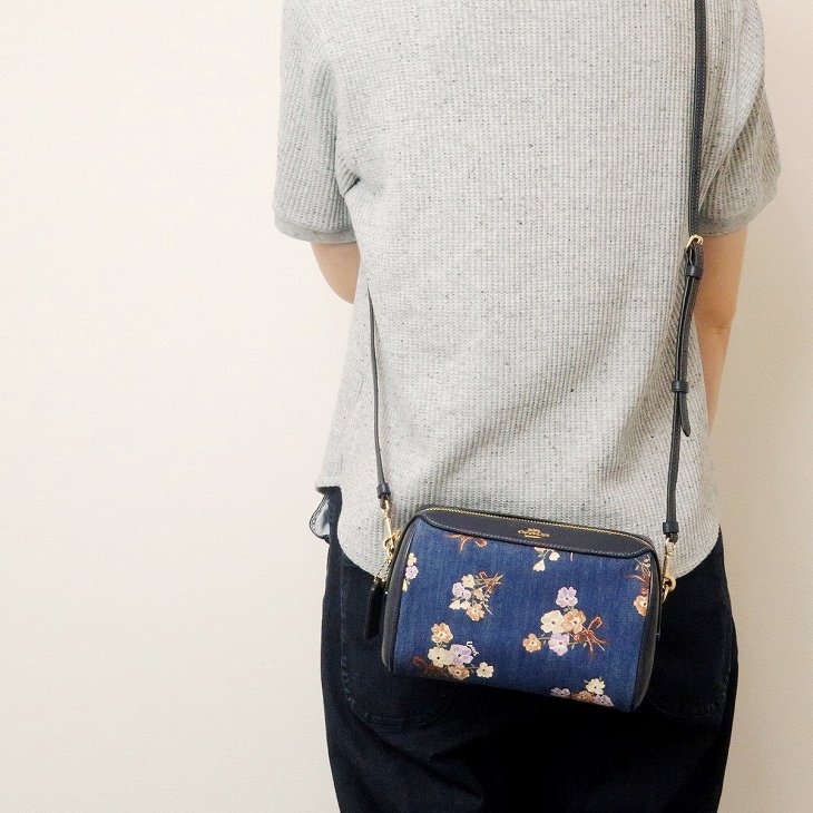 COACH コーチ フローラル デニム シグネチャー フラワーバッグポーチ COACHコーチ フローラル デニム シグネチャー フラワーバッグ