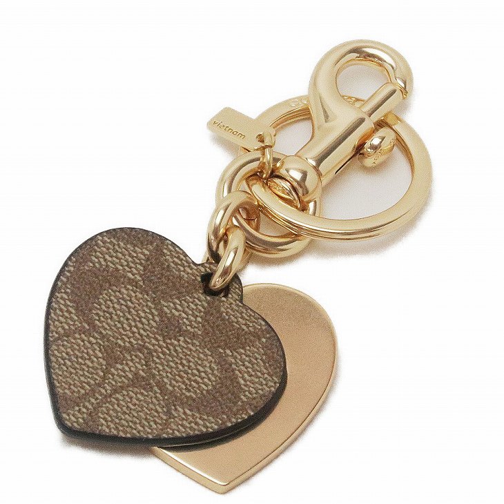 ✨新品✨ COACH キーリング キーホルダー ハート 希少 大人気 コーチ キーホルダー COACH キーリング ハート ピンク マルチ