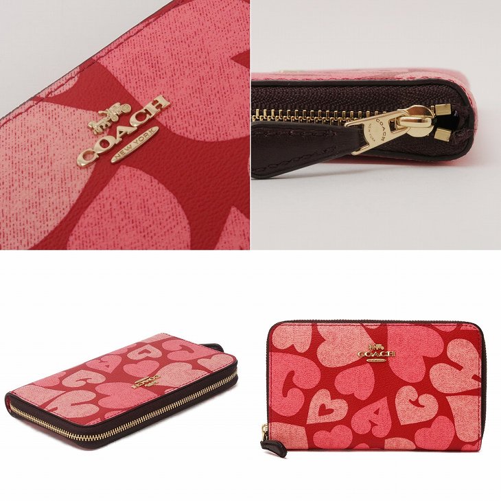 新品・未使用COACH 二つ折り財布 ピンクCOACH桃色 COACH 【並行輸入品】コーチ 財布 レディース 長財布 二つ折り