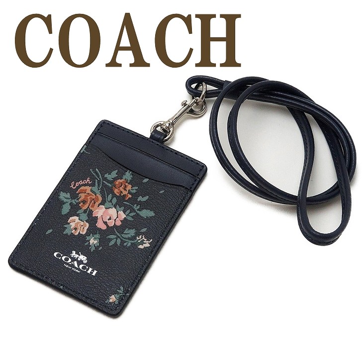 COACH コーチ カードケース ネックストラップ IDケース パス