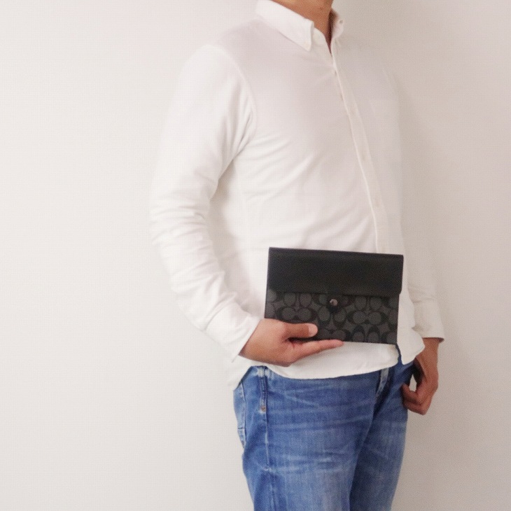 COACH コーチ バッグ メンズ セカンドバッグ クラッチバッグ