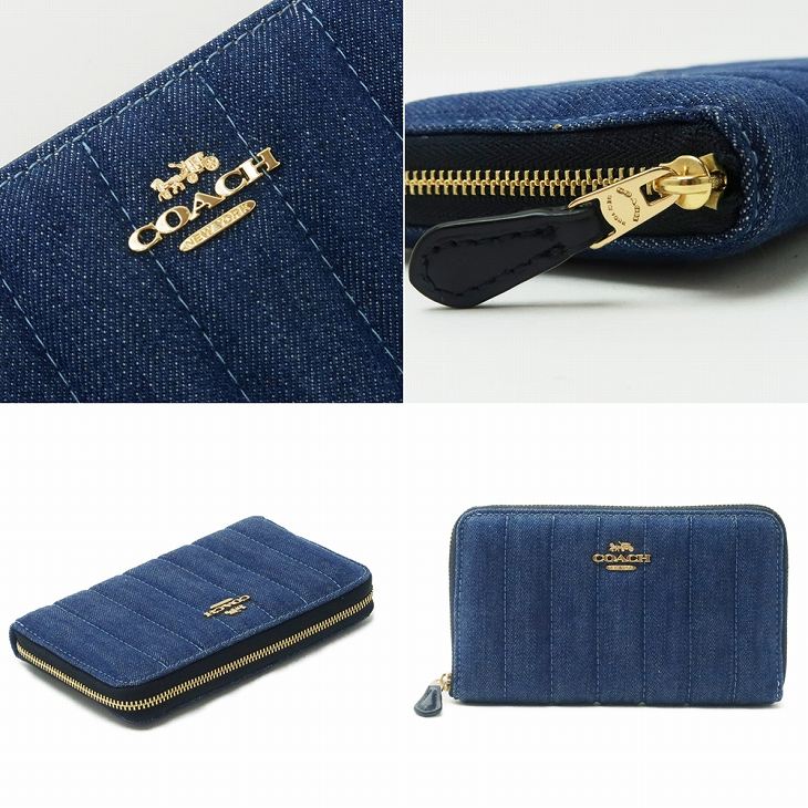 コーチ Coach 財布 レディース 長財布 二つ折り財布 ミドル財布 ラウンドファスナー レザー ロゴ キルティング デニム C28imdei C28imdei 贅沢屋 通販 Yahoo ショッピング