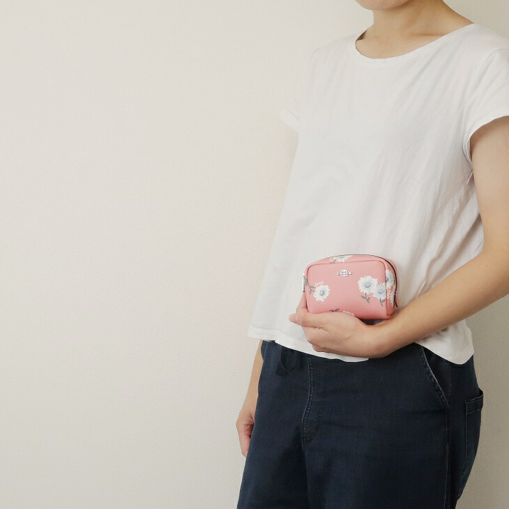 COACH コーチ ポーチ コスメポーチ 限定ギフトセット ピンク 花