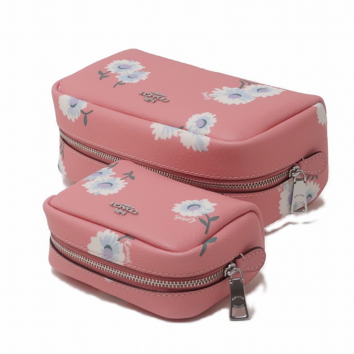 COACH コーチ ポーチ コスメポーチ 限定ギフトセット ピンク 花