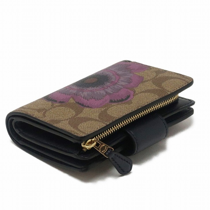 新品　COACH　コーチ　フローラル シグネチャー C3452　二つ折り財布 COACH コーチ 財布 レディース 二つ折り財布 花柄 フローラル