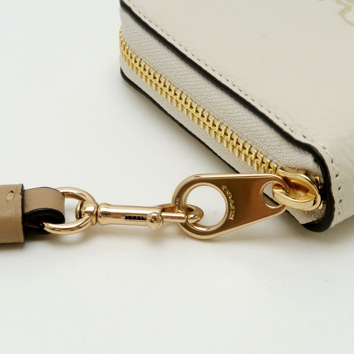 COACH コーチ 財布 レディース 長財布 ストラップ ラウンド