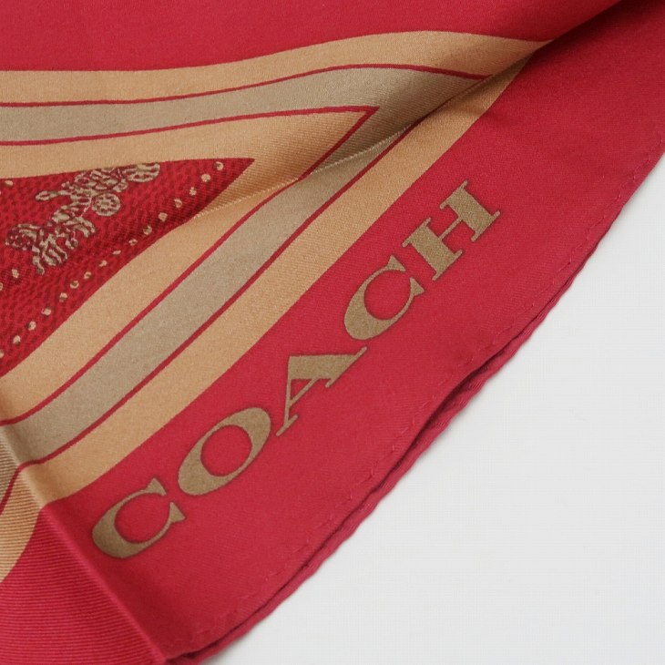 COACH コーチ スカーフ レディース ダイヤモンドスカーフ シルク