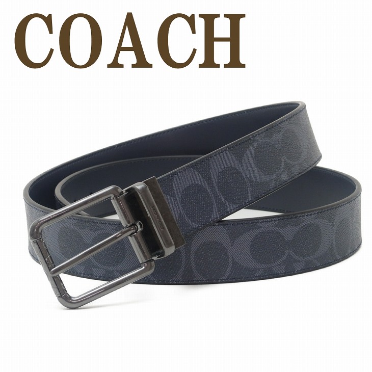 coachメンズベルト COACH コーチ ベルト メンズ レザー C4429QBDEN : 贅沢屋 - 通販