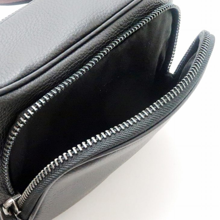 COACH コーチ ショルダーバッグ　ウエストポーチ 黒 COACH コーチ バッグ メンズ ショルダーバッグ 斜めがけ