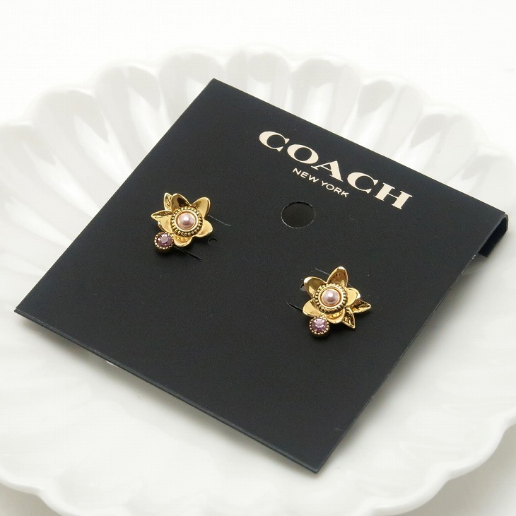 COACH 【並行輸入品】コーチ ピアス ラインストーン ワイルド