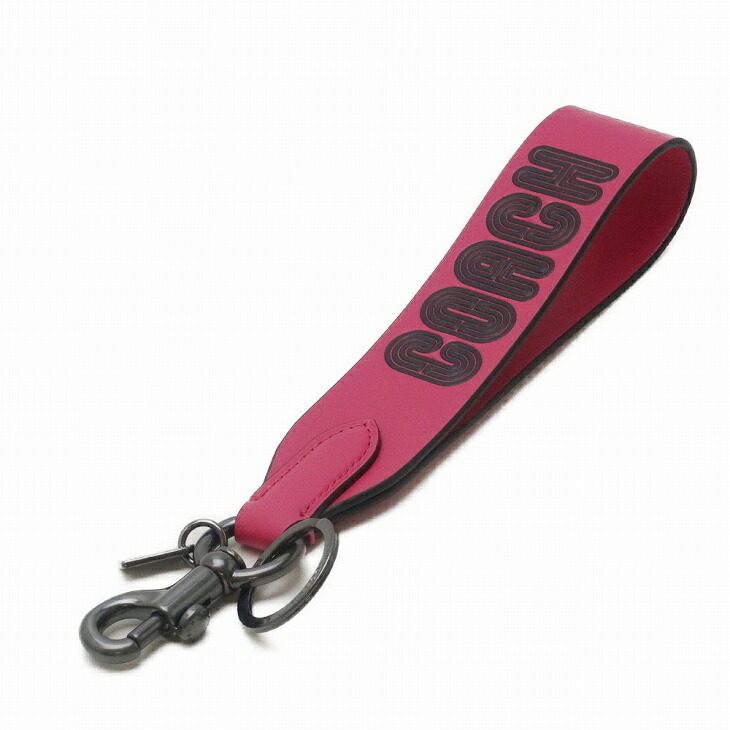 コーチ COACH キーリング メンズ キーホルダー ストラップ バッグチャーム レザー ロゴ C7003QBSCQ　【ネコポス】 ブランド 人気 c7003qbscq_1.jpg