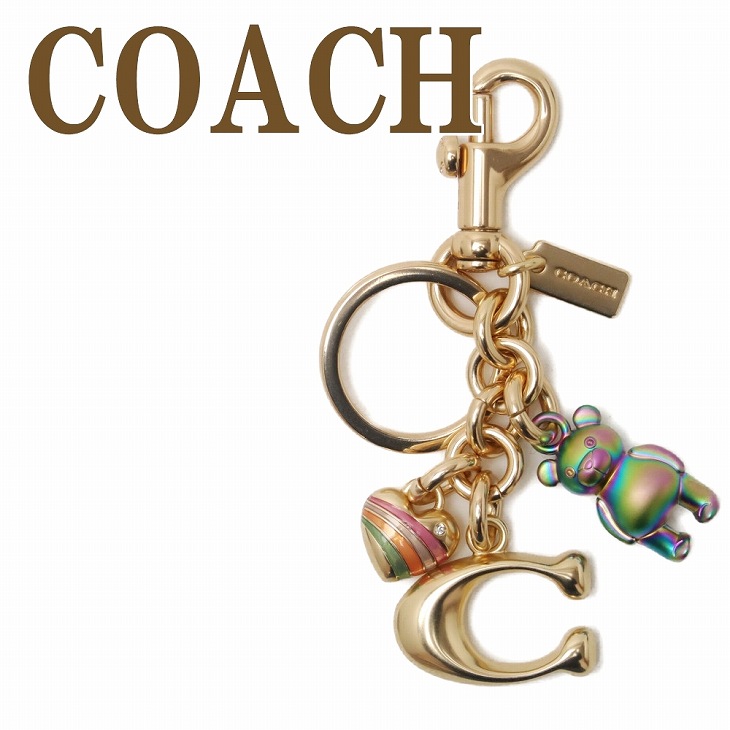 コーチ COACH キーホルダー レディース キーリング ベアー クマ ロゴ