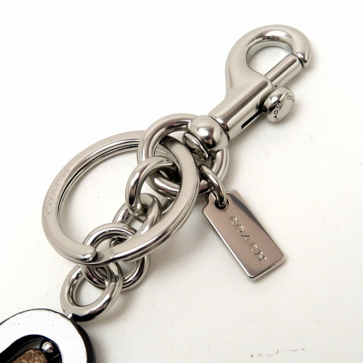 【訳あり】COACH crt kit mtl bc ネコ キーリング【国内即発】 COACH コーチ キーホルダー キーリング シグネチャー スター 星
