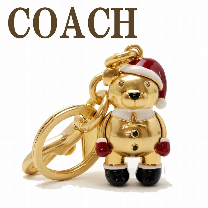 Coach ノベルティ　クリスマスキーリング COACH コーチ キーホルダー レディース キーリング ベアー