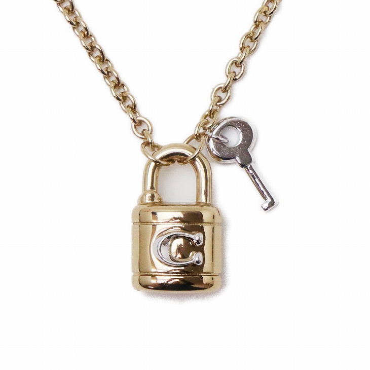 値下げ不可‼️ COACH 南京錠&クロシェット付き レザーボストンバッグ COACH（コーチ） 【並行輸入品】コーチ ネックレス チェーン