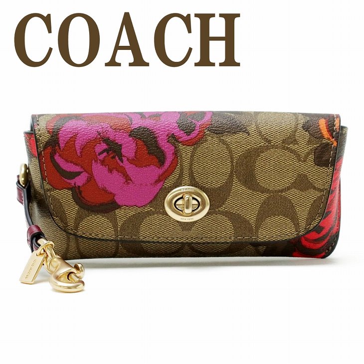 コーチ COACH サングラスケース レディース 眼鏡ケース アイウェアケース ピンク 花 フローラル シグネチャー CF391IME7V ブランド 人気 COACH（コーチ） 【並行輸入品】コーチ サングラスケース レディース
