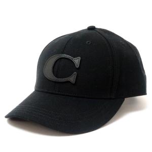 コーチ COACH メンズ 帽子 ベースボールキャップ ハット つば付 ロゴ ブラック黒 COACH...