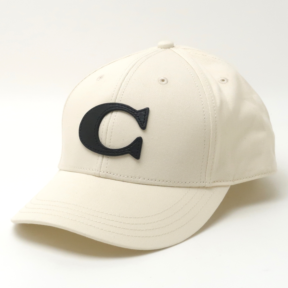 コーチ COACH メンズ 帽子 ベースボールキャップ ハット つば付 ロゴ ブラック黒 COACH-CAP-M1