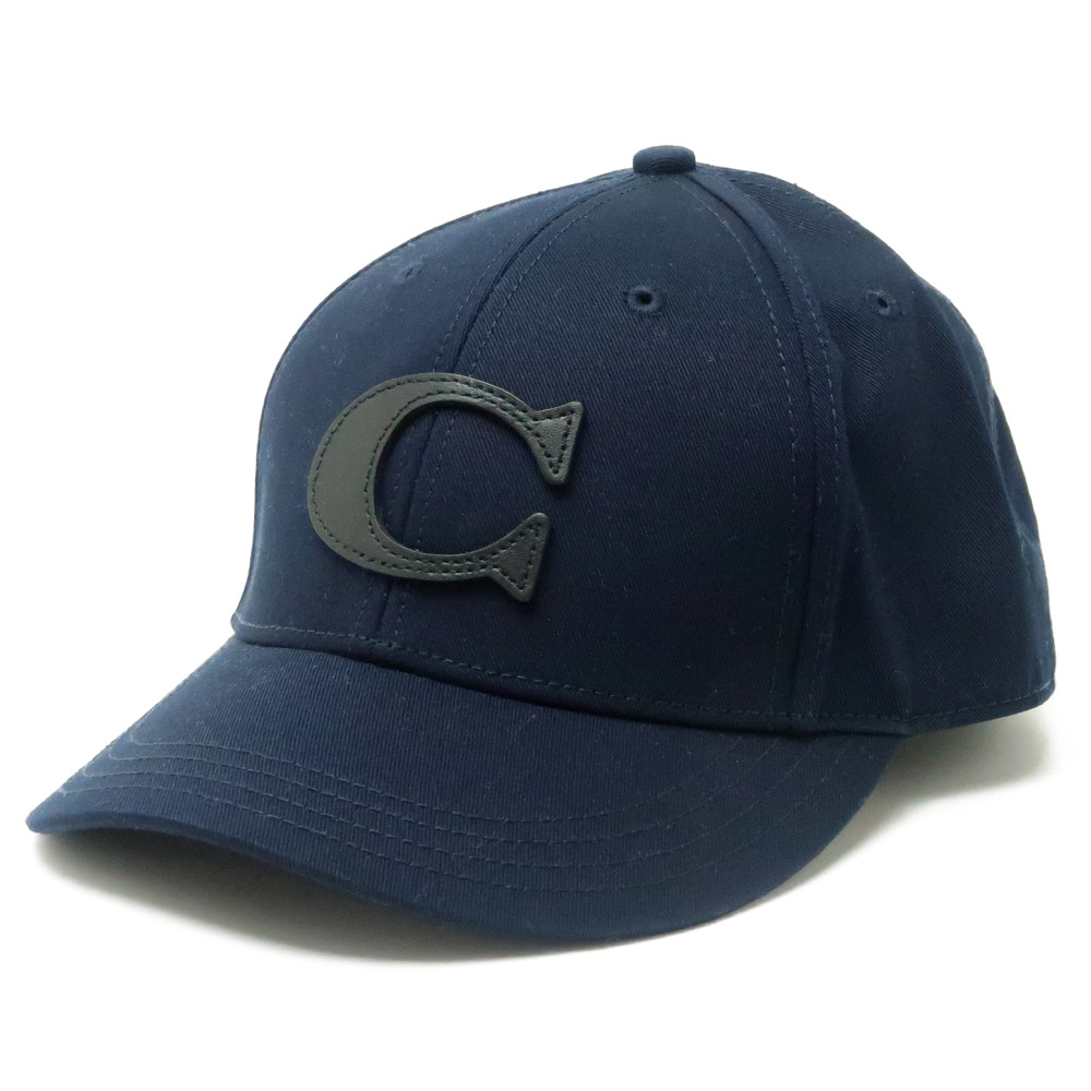 コーチ メンズ 帽子 ベースボールキャップ つば付 ロゴ ブラック黒 COACH-CAP-M1 CO...