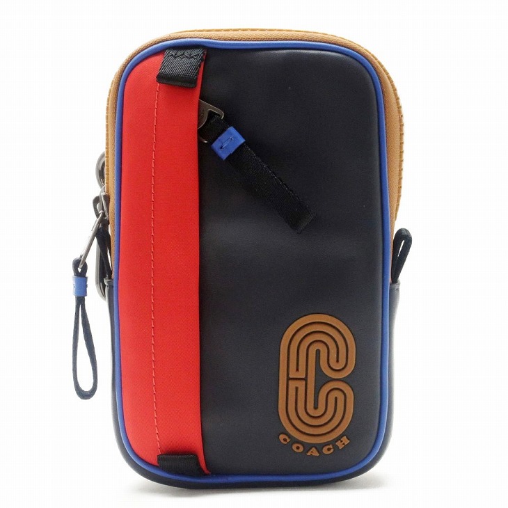 買い付け店舗 コーチ COACH ポーチ メンズ 小物入れ カラビナ ベルトポーチ スマホポーチ ベルトバッグ ウエストポーチ ヒップバッグ ベルト通し レザー ブラック 黒 COACH-PO