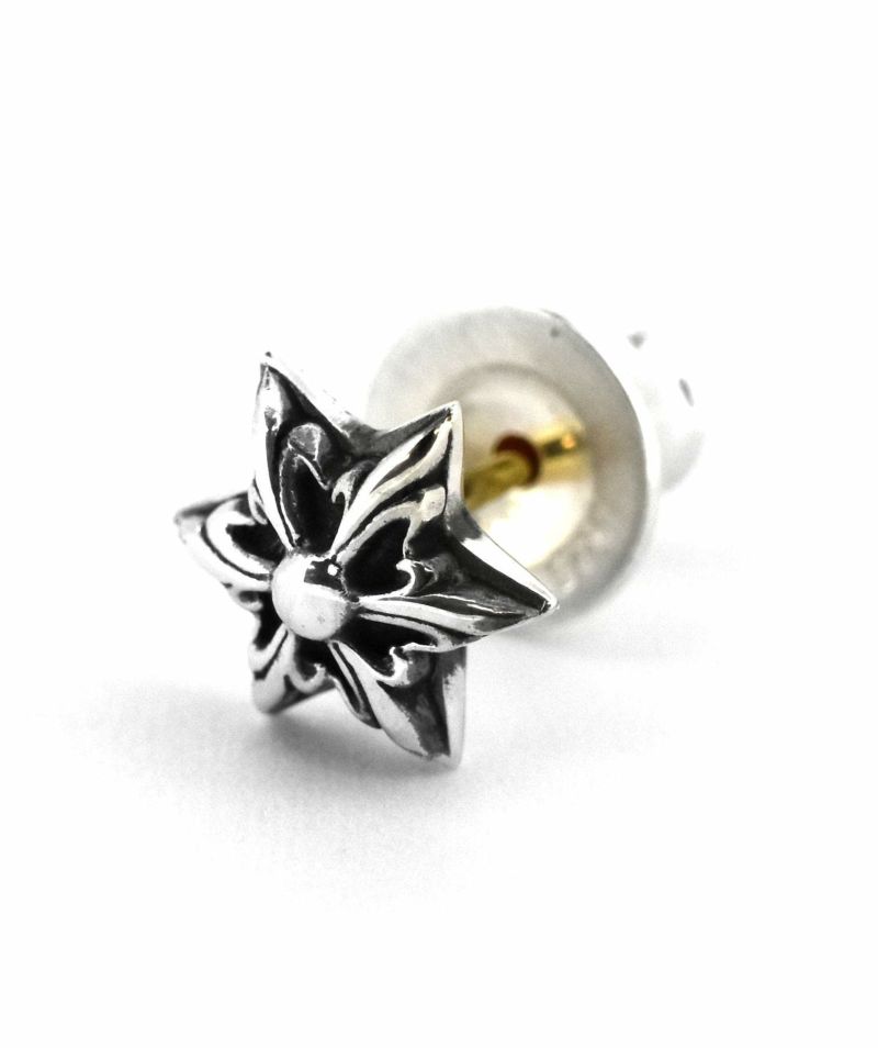 STAR JEWELRY ライオンモチーフ ピアス(片耳用) k18 Leo LION HEART（ライオンハート） ピアス メンズ ヘキサグラムスター